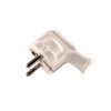 Wtyczka sieciowa WT-35 16A biała unishuko Elgotech kątowa
