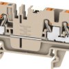 Through terminal block, push-in connection, 2.5 mm², 24 A, 8 kV, dark beige, 2674720000