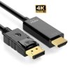 KABEL ADAPTER DISPLAYPORT - HDMI 4K 1,8M