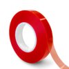 Taśma dwustronna szerokość: 15mm RS PRO grubość: 0.2mm Taśma klejąca z tworzywa sztucznego Czerwony Poliester