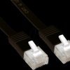95384 2m Cat.6 flat patch cable, black