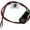 Lampka kontrolna do montażu panelowego 2V dc, zielona 8mm LED Wyprowadzenia RS PRO