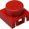 Cap, round, Ø 8 mm, (H) 3.5 mm, red, for short-stroke pushbutton KSA, Y330080400P