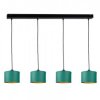 Lampa wisząca nowoczesna abażur 4xE27 FLOW GREEN