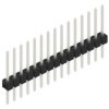 Pin header, 15 pole, pitch 2.54 mm, straight, black, 10046488