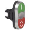 BACO BAL61QA21 Double Head Pushbutton Chrome-Plated Green/Red