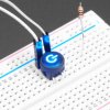 Mini Illuminated Momentary Pushbutton - Blue Power Symbol