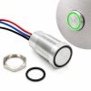 PRZYCISK DOTYKOWY BISTABILNY METAL 5-24VDC zielony + czerwony 16mm IP68