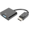 Digitus AK-340410-001-S DisplayPort to VGA Adapter 1080p 60Hz 15 cm Black