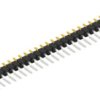 Pin header, 30 pole, pitch 2.54 mm, straight, black, SL12SMD03130S