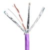 Kabel U/FTP PowerCat 6A 10G, 4 pary, LSZH, Fioletowy CAA-0322L-VL /500m/