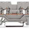 4-wire feed-through terminal, spring-clamp connection, 0.08-1.5 mm², 1 pole, 18 A, 8 kV, blue, 279-604