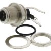 Switchcraft Gniazdo DC Gniazdo DC Kąt prosty Montaż na panelu 5A 30.0V 26.3 mm Srebrny IP68