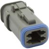 Plug housing, for rectangular miniature plug, PX0108S04GY