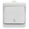 BRYZA biały Przycisk dzwonek IP54 180404 KOS