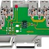 Optocoupler terminal block, spring-clamp connection, 0.08-2.5 mm², 2.5 kV, gray, 859-752