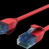 BS08-22304 Patch cable Cat.6 U/UTP slim, red 0.3 m