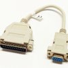 C-09G25W/0.25-P adapter kablowy DB9M-DB25F, długość 0,25m