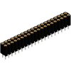 Socket header, 40 pole, pitch 2.54 mm, straight, black, BL 6 40 Z