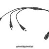 Przewód gniazdo DC 2,1/5,5 na 3 wtyk - rozdzielacz zasilania