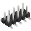 Pin header, 10 pole, pitch 2.54 mm, angled, black, 10059195