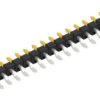 Pin header, 19 pole, pitch 2.54 mm, straight, black, 10080388