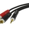 Klotz Kabel Audio Aux Mini Jack 3,5Mm Stereo (Wtyk) / 2X Rca Cinch (Wtyk) 3M