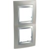 UNICA TOP Ramka 2 podwójna pionowa nikiel mat MGU66.004V.039 SCHNEIDER ELECTRIC