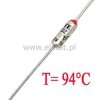 Bezpiecznik termiczny 10A 94°C axialny; THT