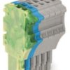 1-wire female connector, 6 pole, pitch 3.5 mm, straight, green-yellow/blue/gray, 2020-106/000-039