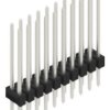 Pin header, 20 pole, pitch 2.54 mm, straight, black, 10053718