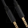 85790 Stereo Jack Cable 4.4 mm 5 pin male to male 0.5 m black
