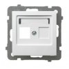 AS biały GPK-1G/p/00 Obudowa gniazda 1xRJ OSPEL