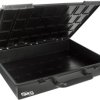 ESD assortment box, without drawers, black, (W x D) 338 x 261 mm, ESD ASSORTER 55 4X8-0