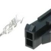 TMF02-W/2 Złącze mocy, wtyk na kabel - 2pin (z terminalami) raster gniazda: 3.0mm - opakowanie 2 sztuki