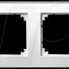 489219 M-PLAN real glass frame - 2-gang, brilliant white
