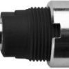 4 mm socket, flat plug connection, mounting Ø 12.2 mm, CAT III, black, SEB 7080 NI / SW
