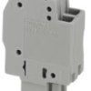 Plug, 2 pole, 0.14-4.0 mm², gray for space-saving potential distribution, 3045402