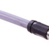 Sensor actuator cable, M8-cable plug, straight to open end, 4 pole, 1 m, PVC, gray, 21347300466010