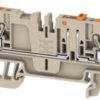Disconnect/test-disconnect terminal block, push-in connection, 0.5-2.5 mm², 20 A, 6 kV, dark beige, 1989860000