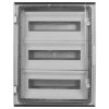 Rozdzielnica hermetyczna natynkowa 3x16 modułów IP65 ABS (400V) 400x500x200mm szara z przezroczystymi drzwiami NEKU