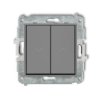 Mini Przycisk Żaluzjowy Szary Mat 27Mwp-8
