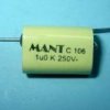 1,0uF/250V MKT MANT KONDENSATOR