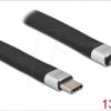 86941 Sync & charging cable, USB-C > Lightning, 13 cm, flat
