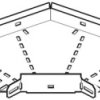 Akcesorium do rynien kablowych Stal ocynkowana ogniowo , Wzmocniony narożnik 90° korytka kablowego, płaski Legrand