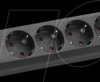 381.149K SMART power strip, 6 sockets, type F - CEE 7/3, black
