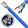 Kabel sieciowy U/UTP kat.6 skrętka 4x2x0,54mm wewnętrzny Dca bezhalogenowy LSOH niebieski Telegärtner