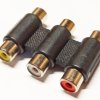 Adapter - łącznik RCA (chinch) potrójny
