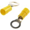 Zacisk oczkowy rozmiar przewodu 6mm² Ø , M7 izolowany średnica wew 7.4mm Żółty RS PRO