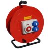 IP67 2xGS230V 16A, 1xCEE 16A 5P 400V, 20m Przedłużacz budowlany siłowy na metalowym bębnie, H07RN‑F 5x2,5mm2 PARTNERSITE 17433